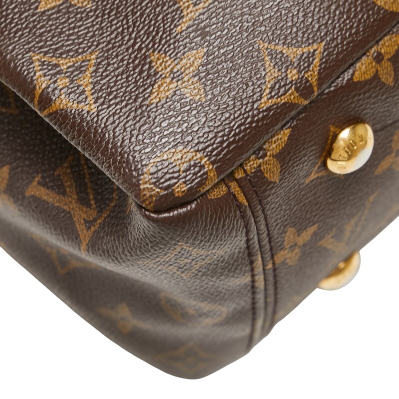 ルイ ヴィトン モノグラム パラス ハンドバッグ ショルダーバッグ M41175 スリーズ レッド ブラウン PVC レザー LOUIS VUITTON 【中古】_画像5