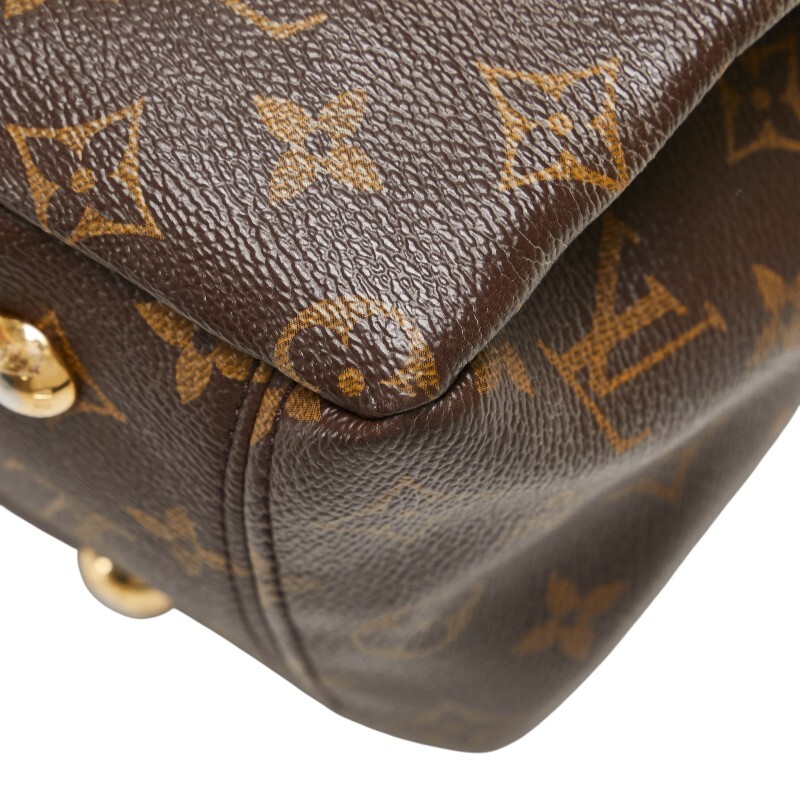 ルイ ヴィトン モノグラム パラス ハンドバッグ ショルダーバッグ M41175 スリーズ レッド ブラウン PVC レザー LOUIS VUITTON 【中古】_画像6