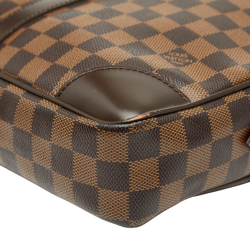  Louis Vuitton Damier poruto при . man Voyage портфель портфель N41124 Brown PVC LOUIS VUITTON [ б/у ]
