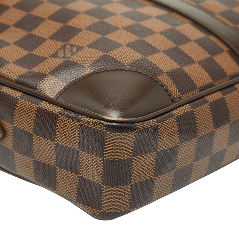  Louis Vuitton Damier poruto при . man Voyage портфель портфель N41124 Brown PVC LOUIS VUITTON [ б/у ]