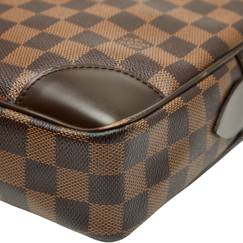  Louis Vuitton Damier poruto при . man Voyage портфель портфель N41124 Brown PVC LOUIS VUITTON [ б/у ]