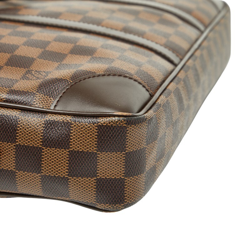  Louis Vuitton Damier poruto при . man Voyage портфель портфель N41124 Brown PVC LOUIS VUITTON [ б/у ]