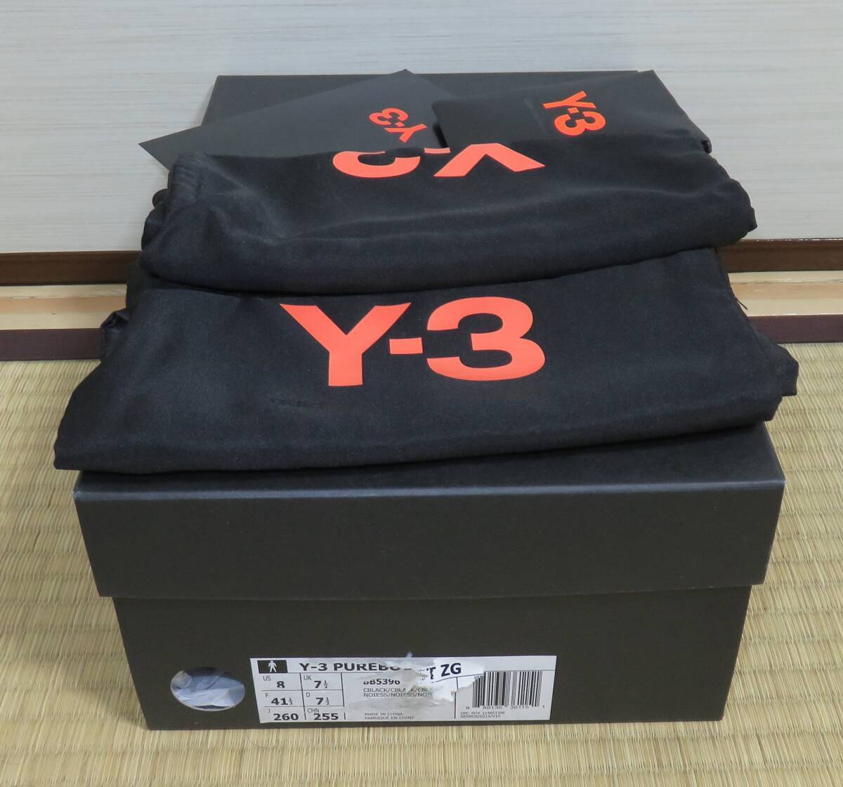 【週末クーポン1500円OFF】新品50%OFF Y-3 PUREBOOST ZG BB5396 adidas BLACK 黒 ワイスリー_画像2