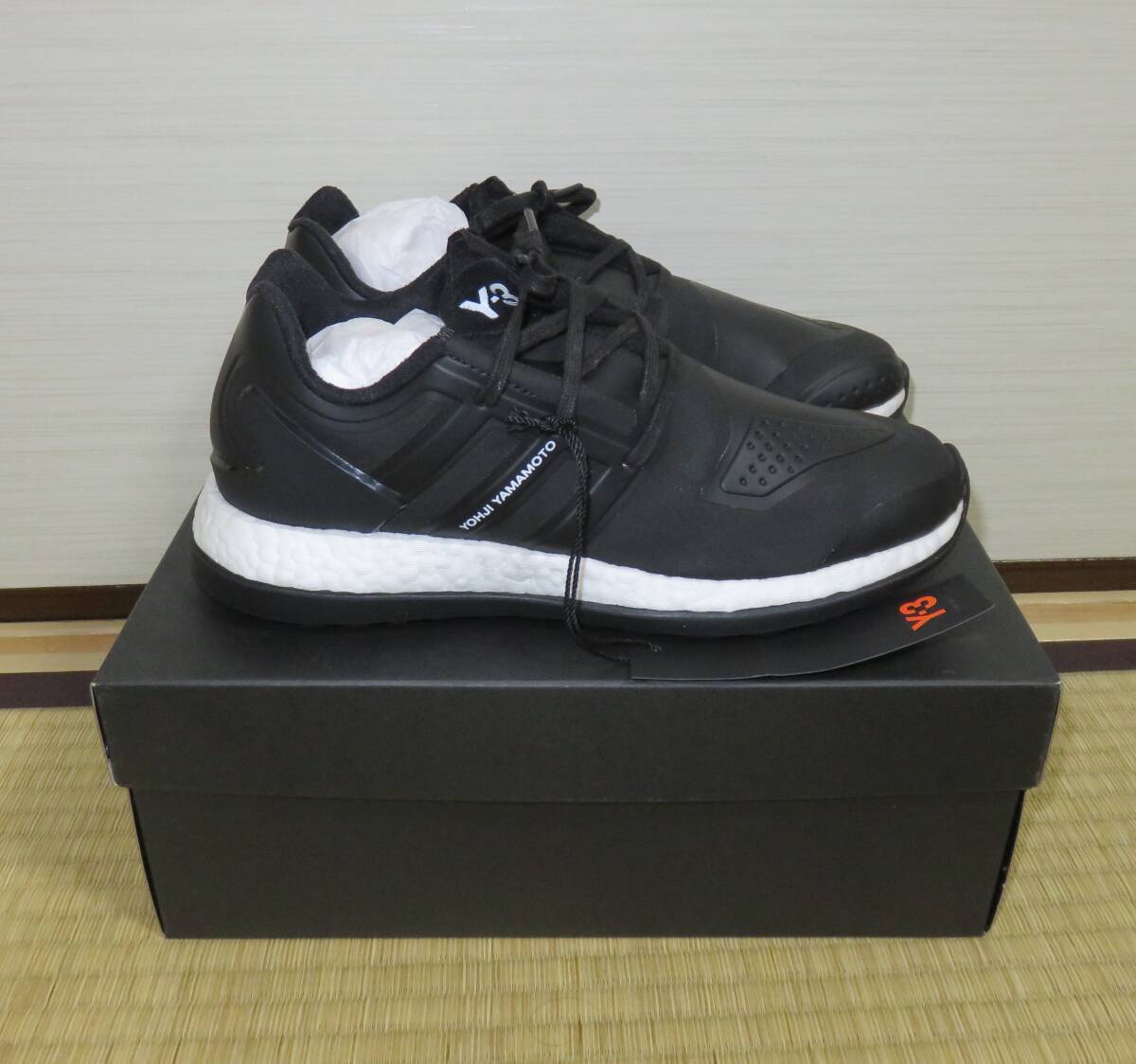 【週末クーポン1500円OFF】新品50%OFF Y-3 PUREBOOST ZG BB5396 adidas BLACK 黒 ワイスリー_画像1