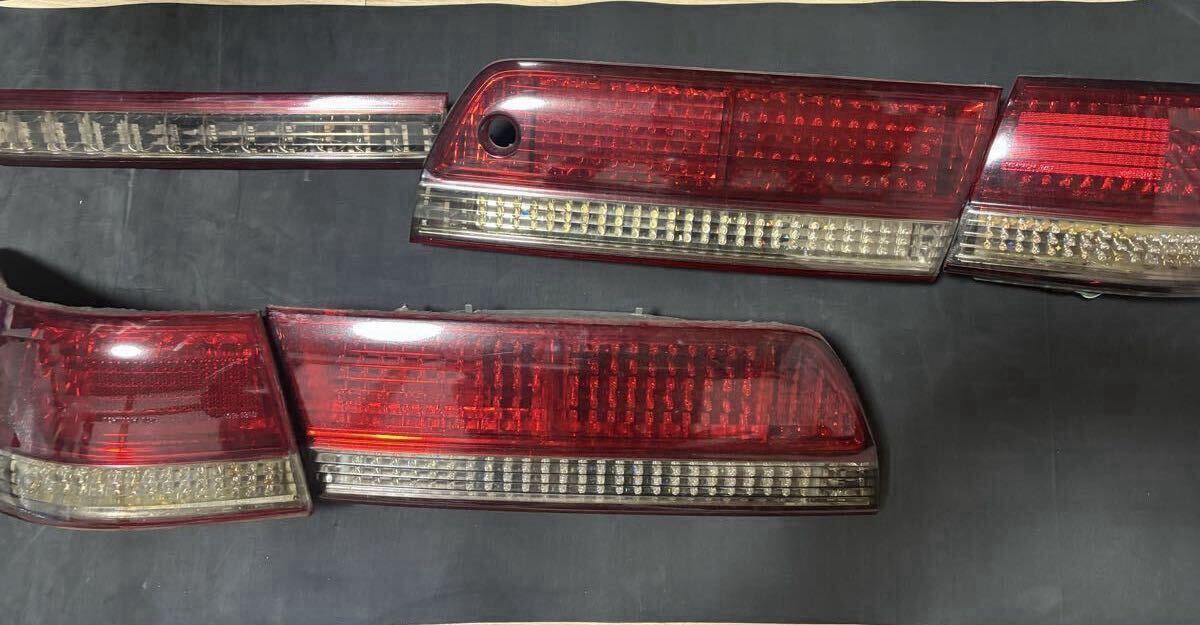 トヨタ純正加工 JZX100 GX100 マークII フルLEDテール スモーク センターガーニッシュ付 1JZ マークII _画像1