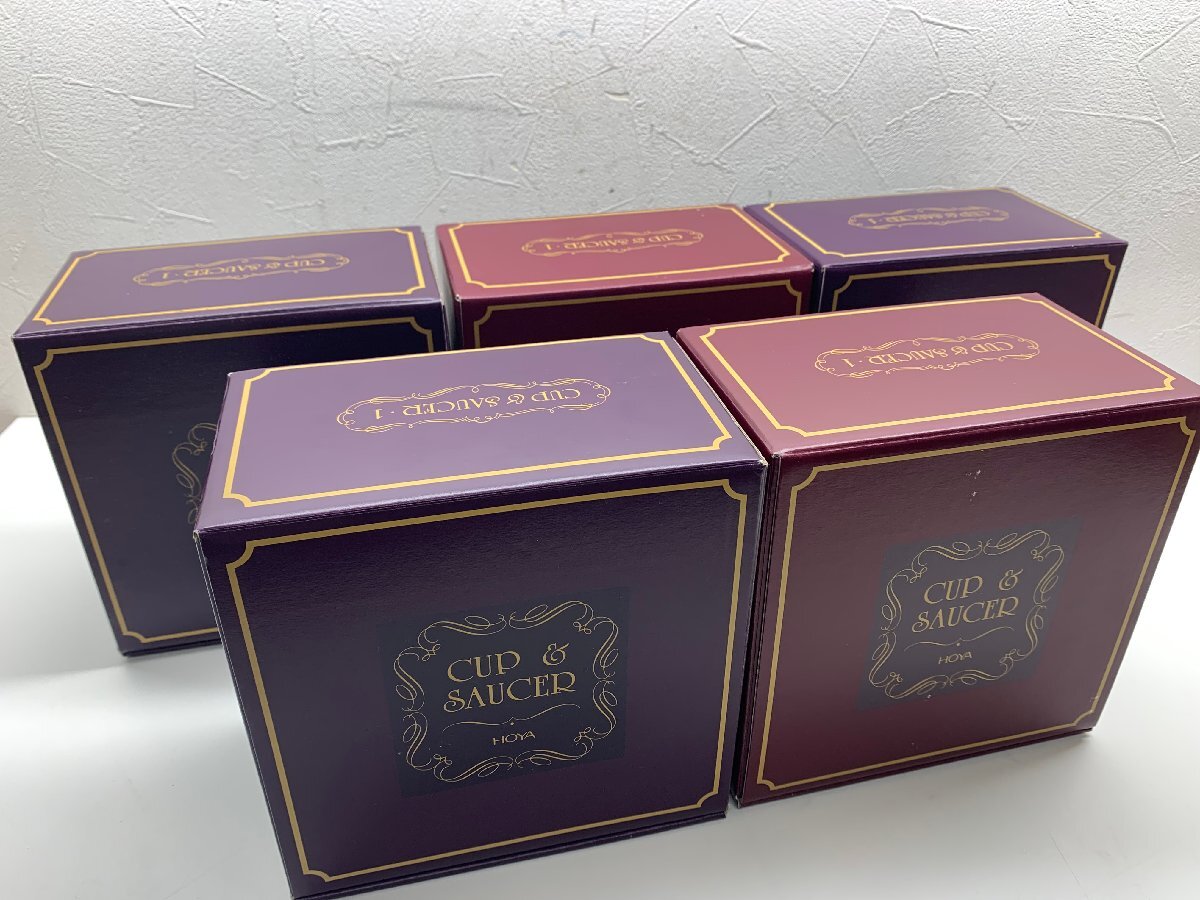 HOYA ホヤ カップ&ソーサー 5セット_画像1