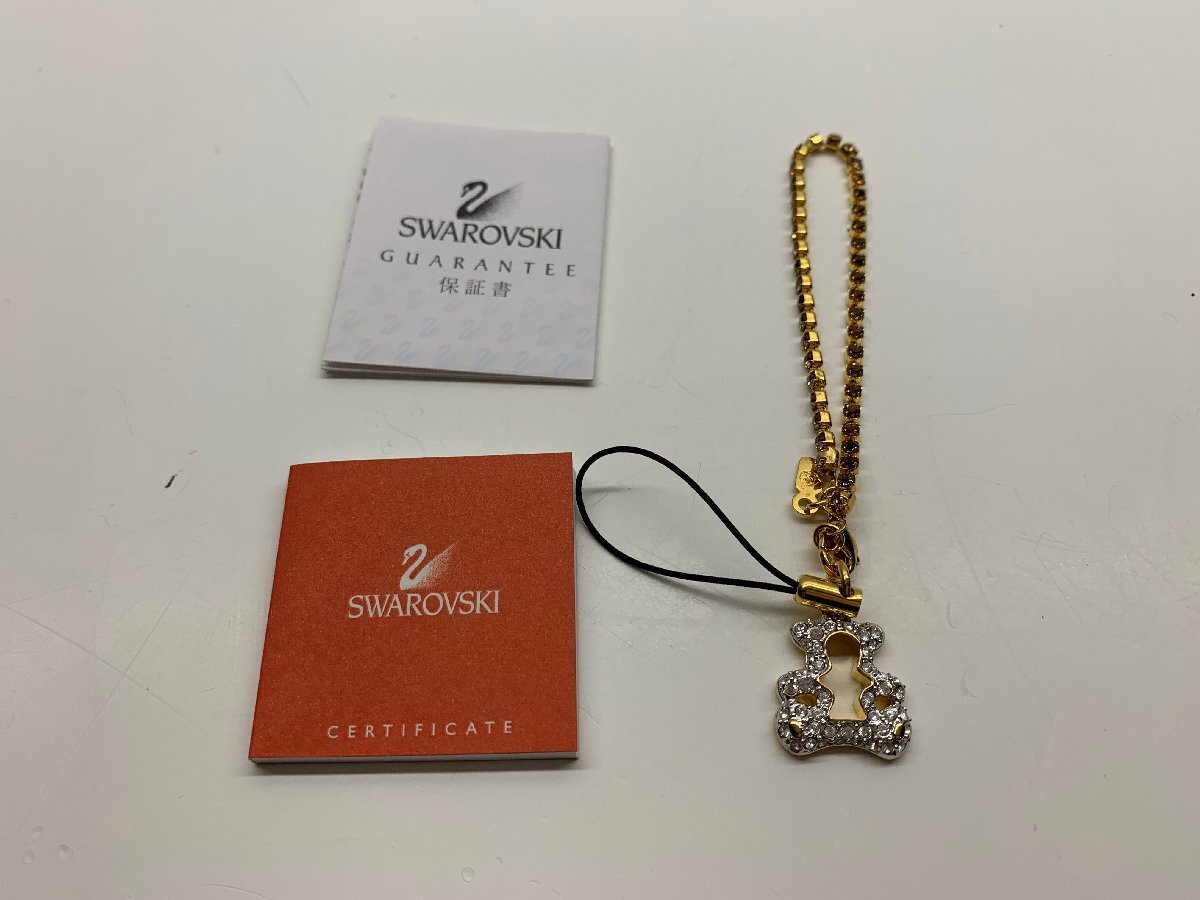Swarovski スワロフスキー ストラップ クマ 箱付き_画像3
