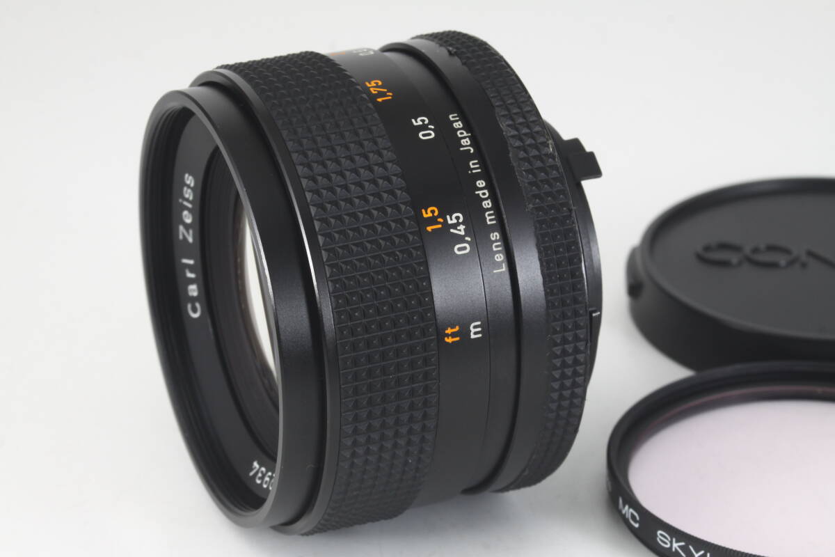 タイトル★新品級★ CONTAX Planar 50mm F1.4 AEJ Carl Zeiss ★完動品 光学極上★ コンタックス カールツァイス #131_画像3
