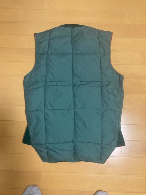 美品 70s WOODS ダウンベスト オリーブ×レッド リバーシブル カナダ製 アウトドアウェア ビンテージ アウター FALCON_画像5