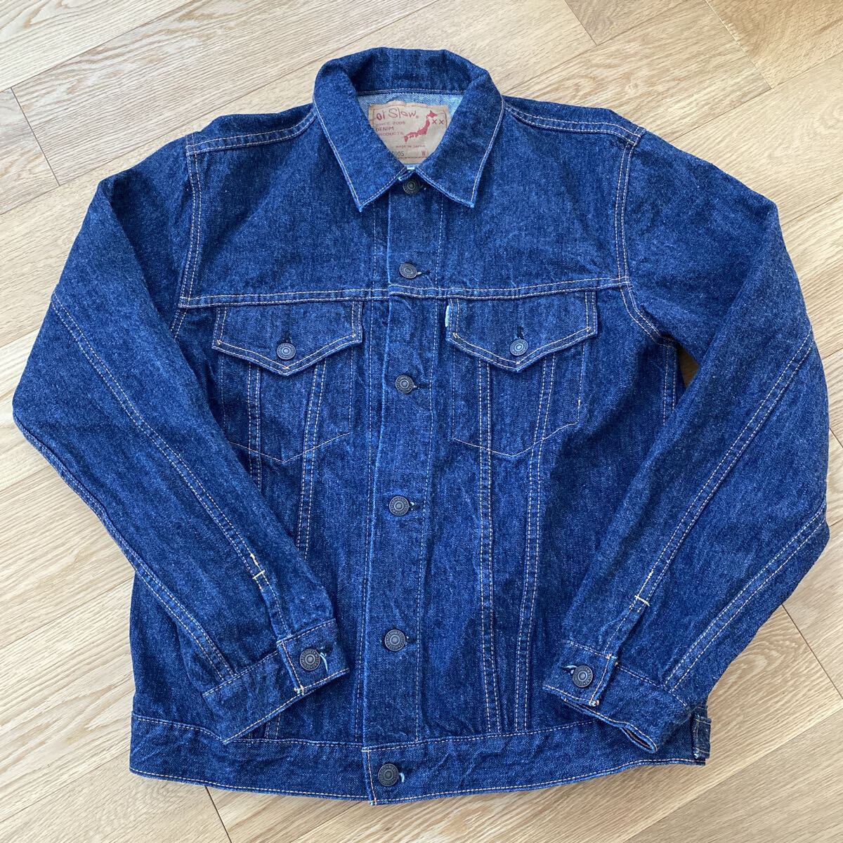 美品◎orslow デニムジャケット 6005 L(3) 3rdタイプ 濃紺 定番モデル オアスロウ Gジャン_画像1