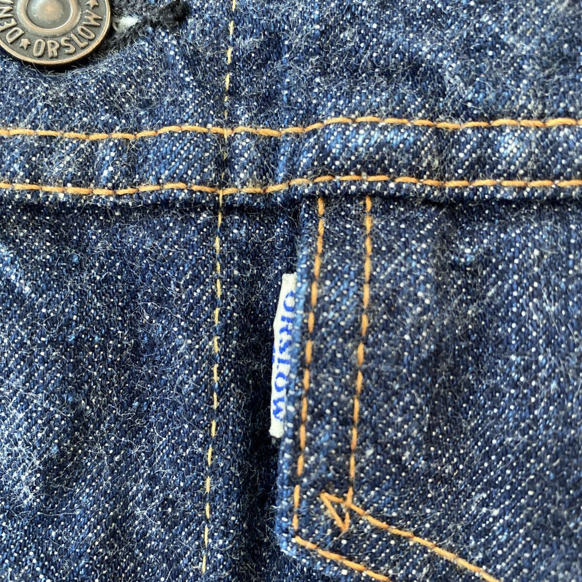 美品◎orslow デニムジャケット 6005 L(3) 3rdタイプ 濃紺 定番モデル オアスロウ Gジャン_画像3