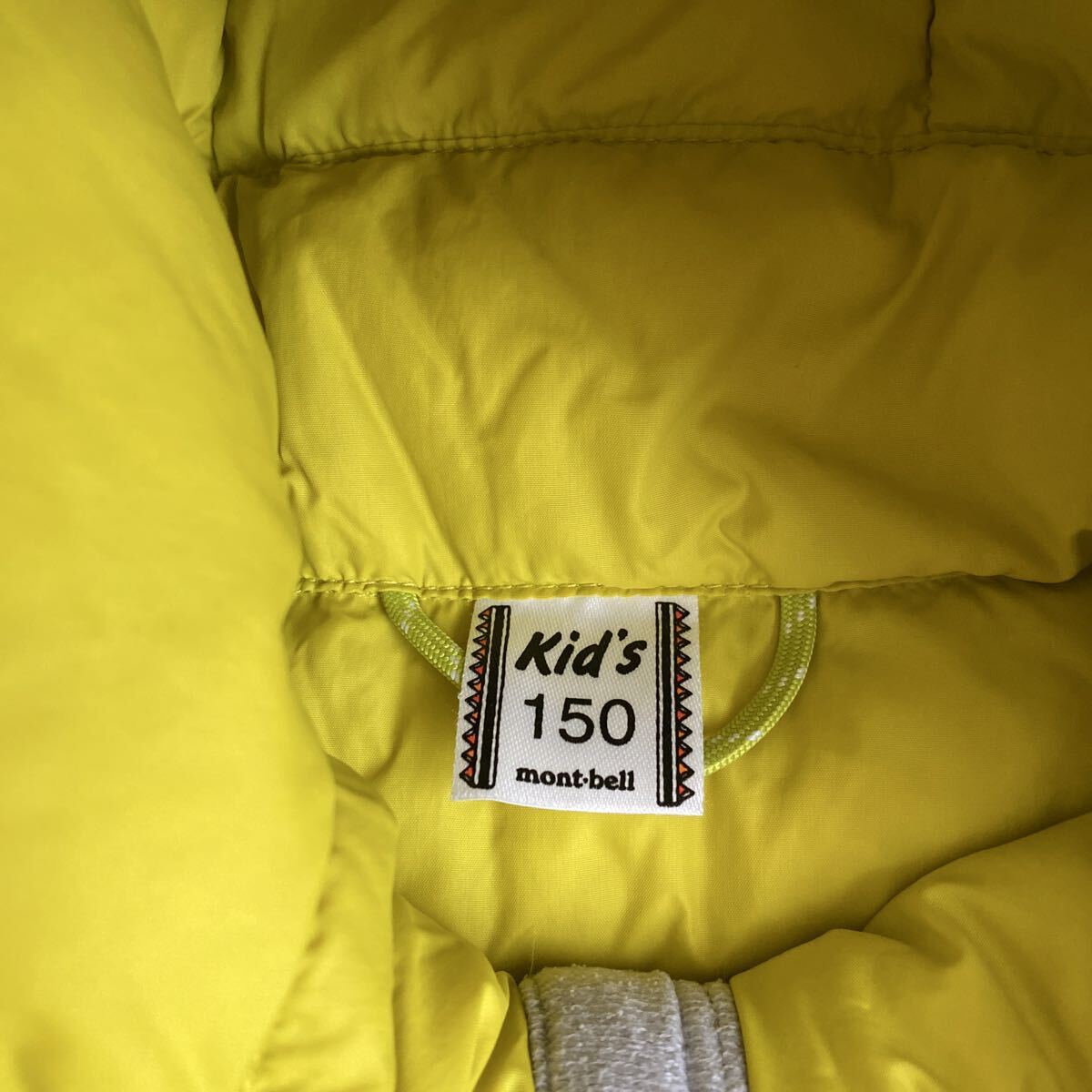 mont-bell ウインドストッパー ダウンパーカ Kid's 150 1101617 モンベル ダウンジャケット _画像3