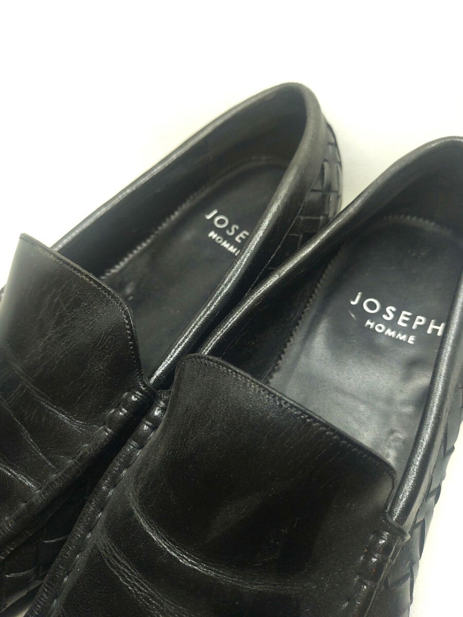 JOSEPH HOMME 靴 レザーシューズ ローファー スリッポン メンズ 黒 25cm 【動作確認品】 _画像2