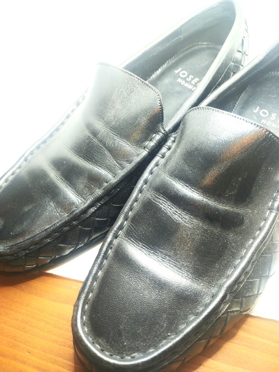 JOSEPH HOMME 靴 レザーシューズ ローファー スリッポン メンズ 黒 25cm 【動作確認品】 _画像3