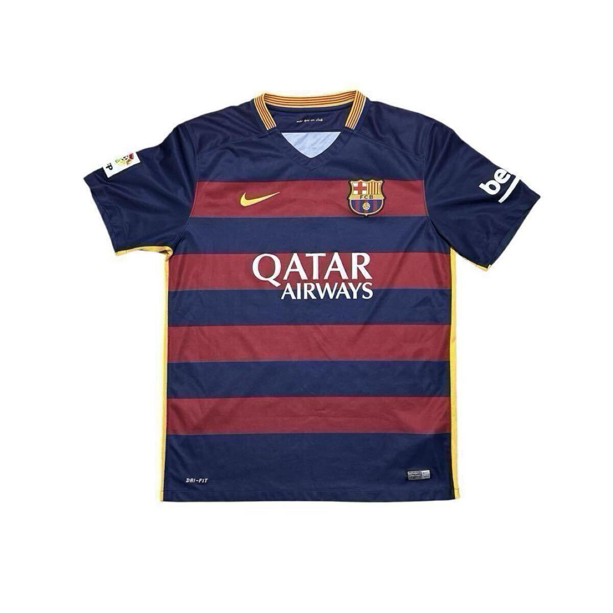 NIKE 15-16 Barcelona форма #9 Lewis sa отсутствует + нераспечатанный Barcelona официальный sa Info to рама комплект MSN Messhi