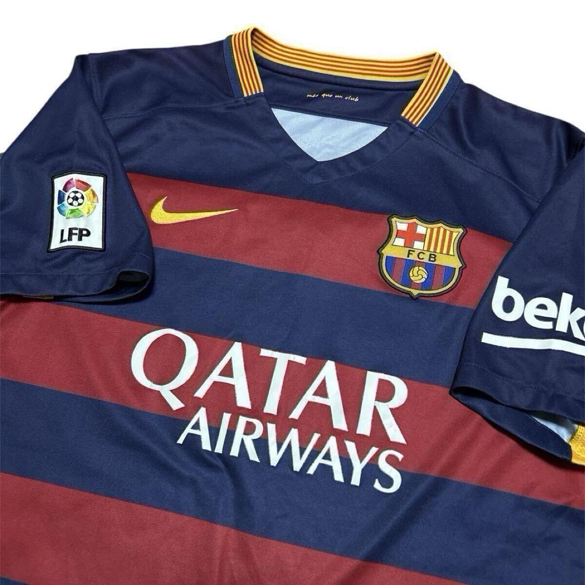NIKE 15-16 Barcelona форма #9 Lewis sa отсутствует + нераспечатанный Barcelona официальный sa Info to рама комплект MSN Messhi