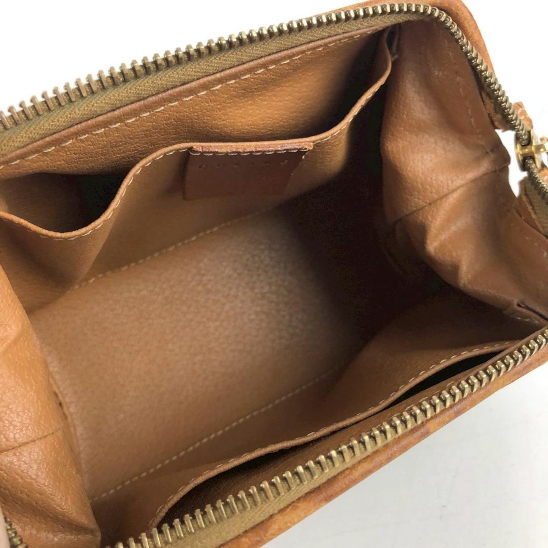【USED】CELINE セリーヌ マカダム柄 ヴィンテージ 化粧ポーチ コスメポーチ オールドセリーヌ ブラウン 小物入れ 茶_画像6