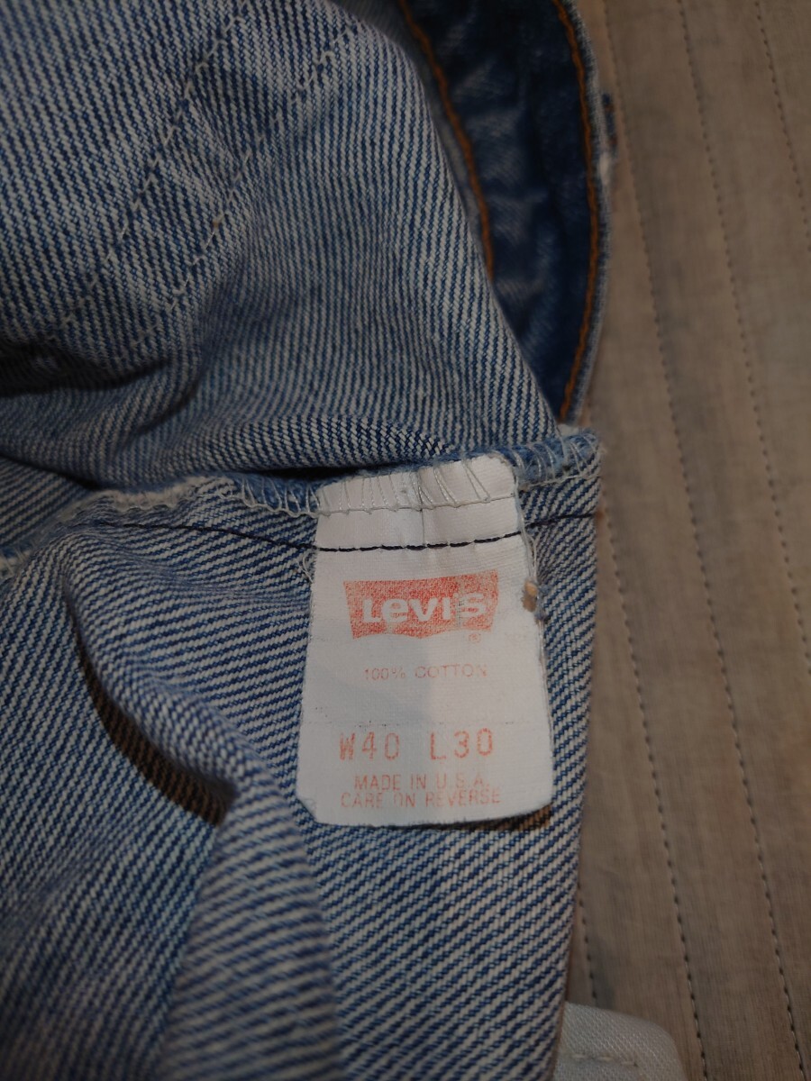 ビッグサイズ 90s ビンテージ リーバイス 505 ジーンズ Levi's アメリカ製 赤タブ 1998年10月生産 サイズ W40 L30_画像9