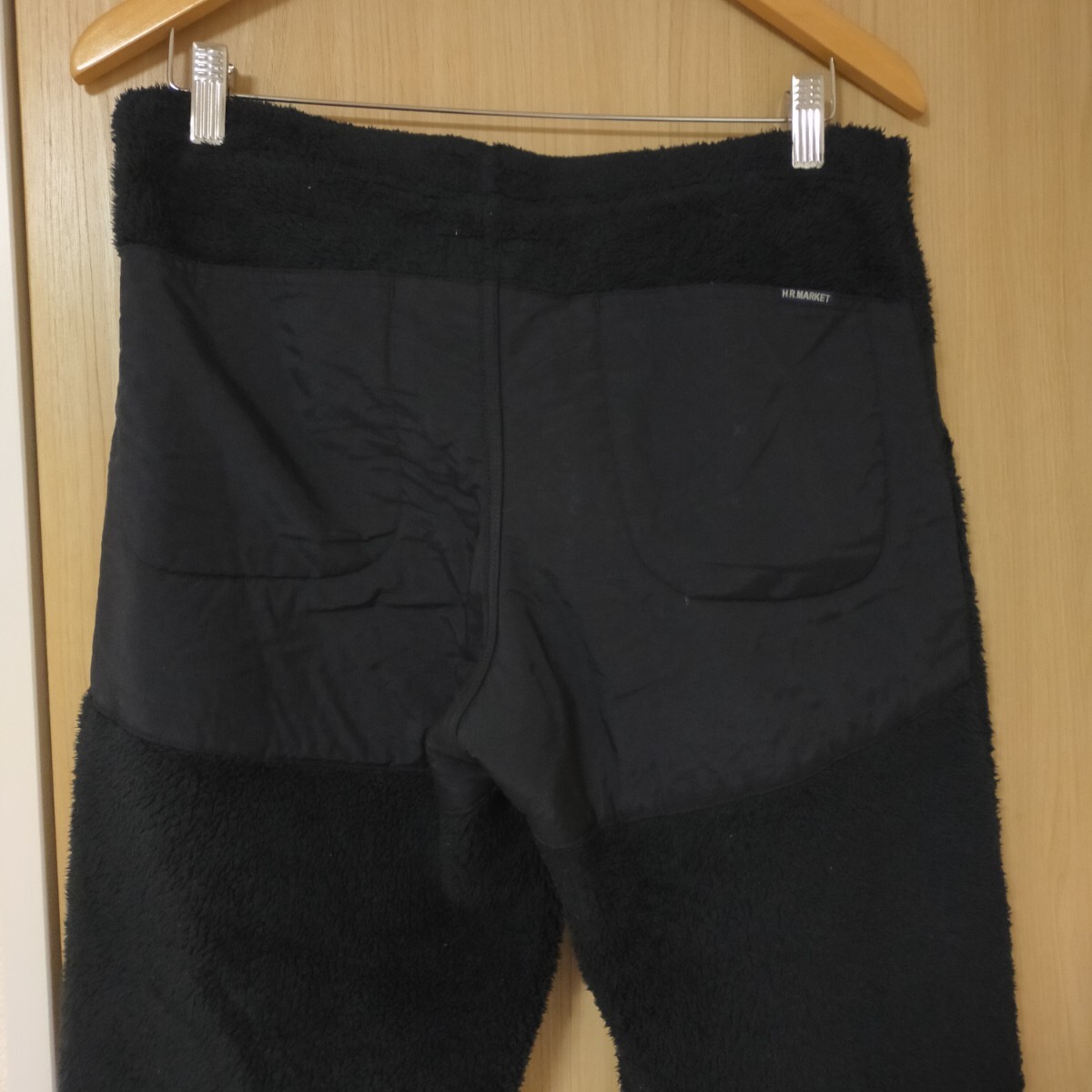 ハリウッドランチマーケット HRM ハリラン フリースパンツ 1(S) ブラック(黒）_画像6