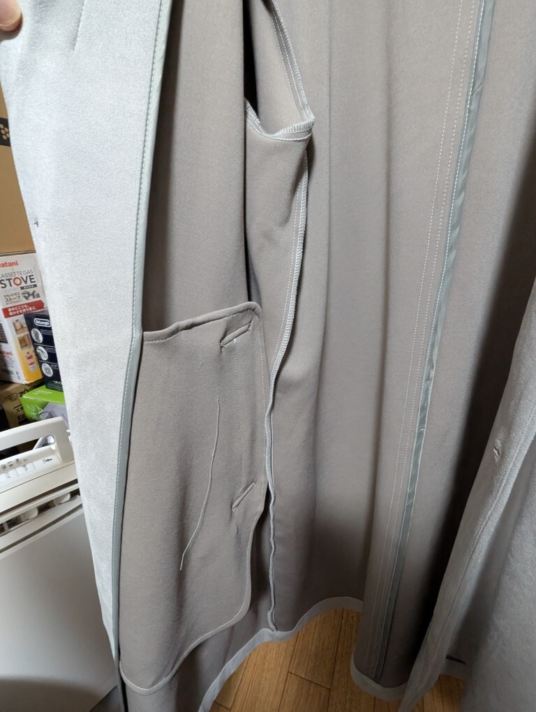 【未使用未着用】ABAHOUSE GRAY　ネオスエード チェスターコート Sz.L（48）　メンズ グレージュ_画像6