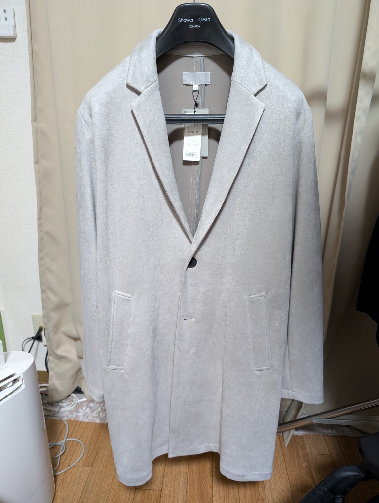 【未使用未着用】ABAHOUSE GRAY　ネオスエード チェスターコート Sz.L（48）　メンズ グレージュ_画像1