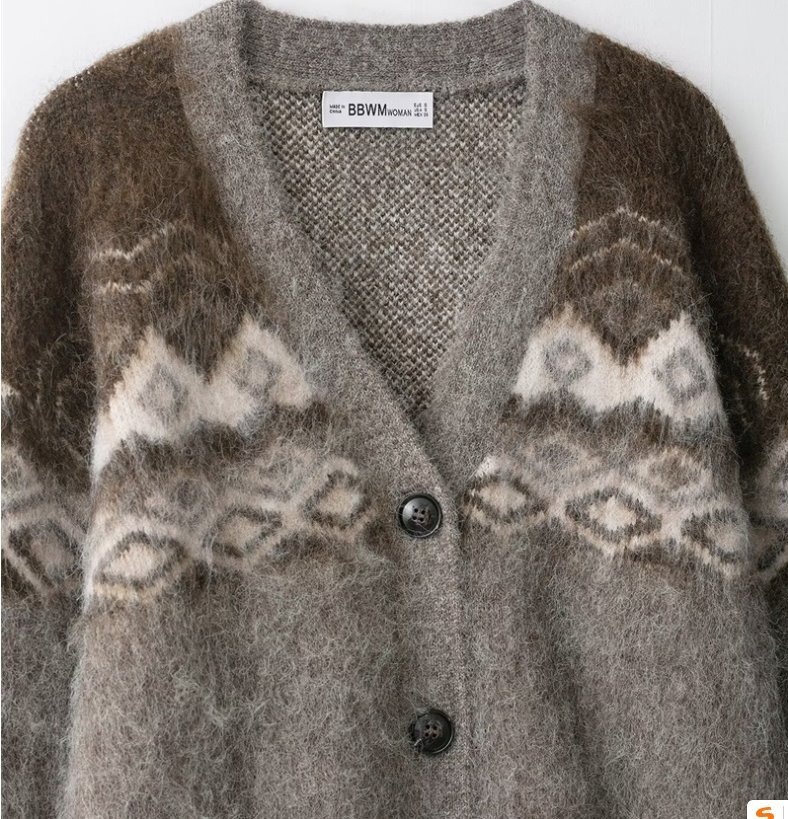 *:.L .*:. カーディガン レディース ニット セーター ジャケット アウター ゆったり 厚手 長袖 美品 トップス_画像3