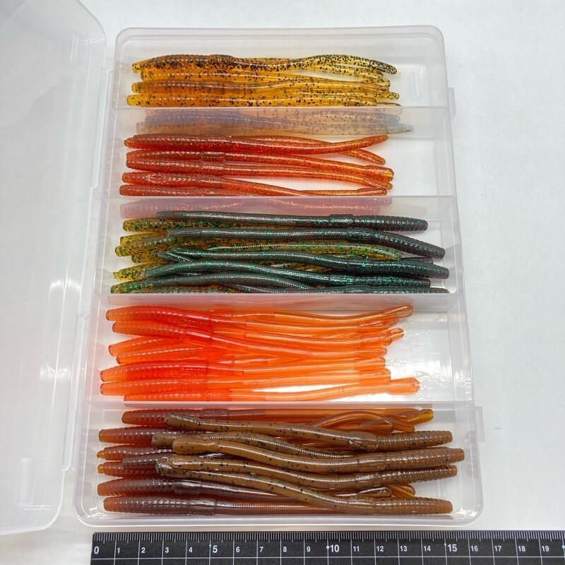 815909 アクションエアテール ワーム 6インチクラス お徳用 ５４本 #カラーアソート ACTION AIRTAIL WORM プロズファクトリー オールド品_画像2