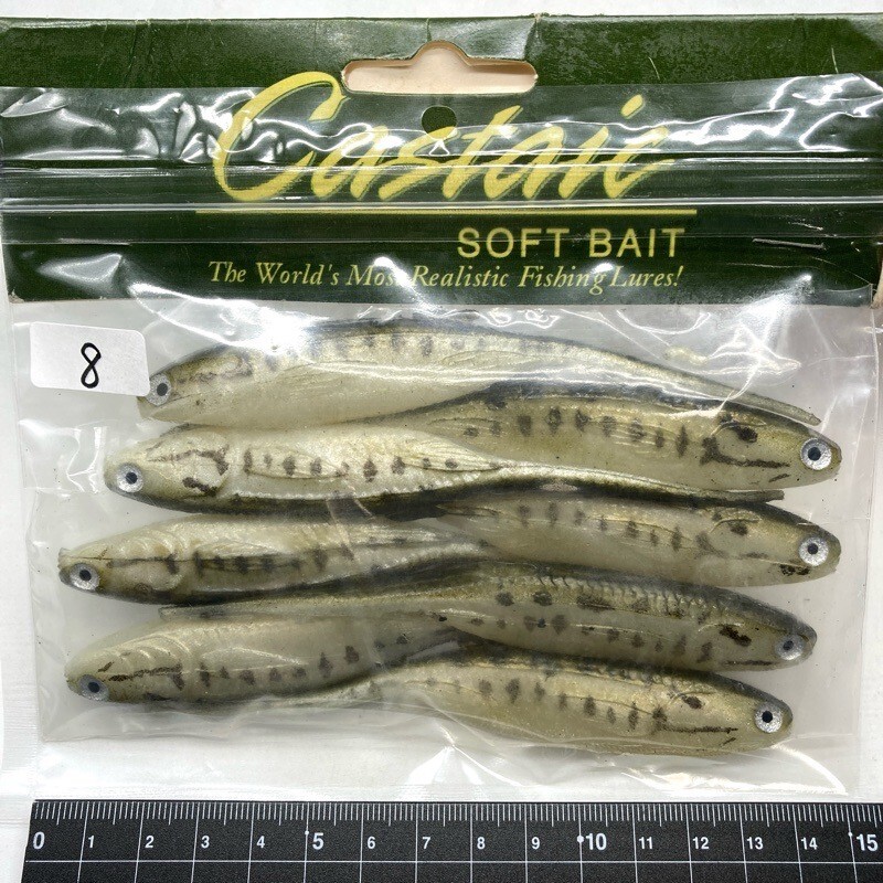 816146 新品 キャスティーク ジャーキーＪ5インチクラス ８本 Castaic バス釣り ソルトにも→ヒラメ ハタ アイナメ マゴチ ソイ_画像1