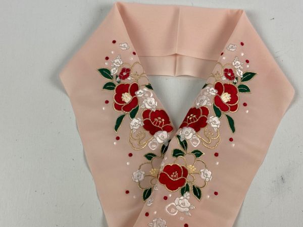 ▼三作▼テイジン　ラミエール　刺繍半衿　日本製　K29_画像1