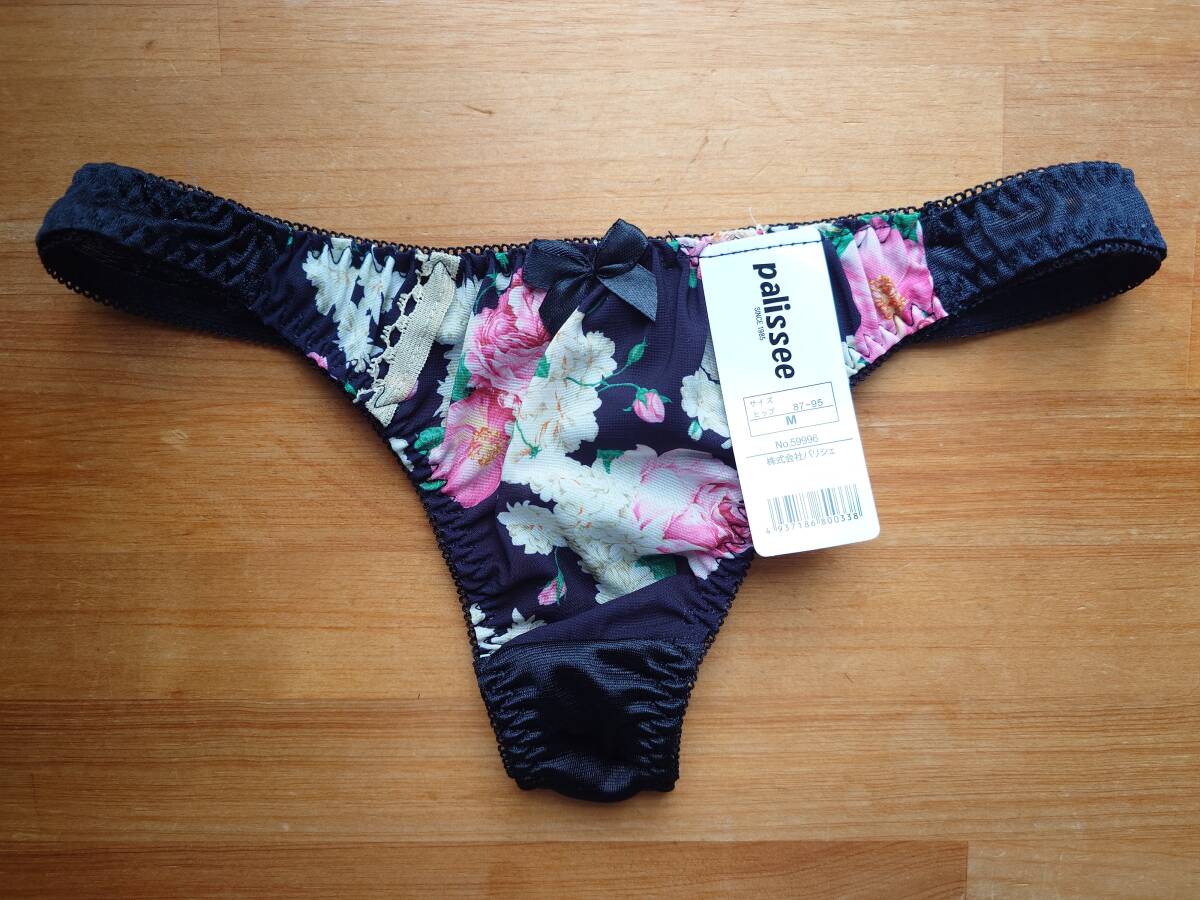 【新品】レディース Tバック ショーツ 4枚セット Mサイズ ブラック キャメル_画像4