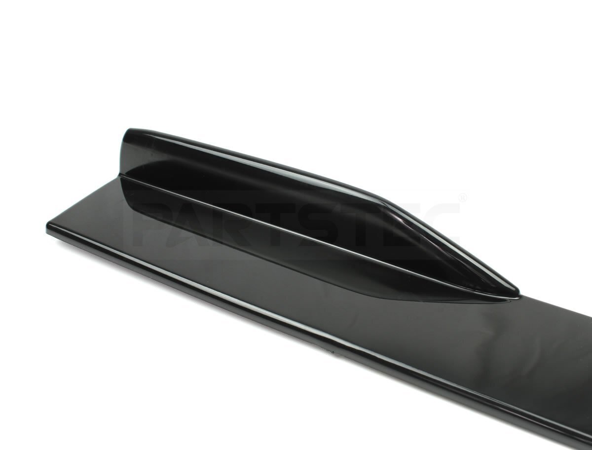 汎用 サイドカナード サイドステップ サイドフラップ 75㎝ ブラック ビス付 エアロ プロテクター スポイラー スプリッター 黒/ 156-65 ND*_画像3