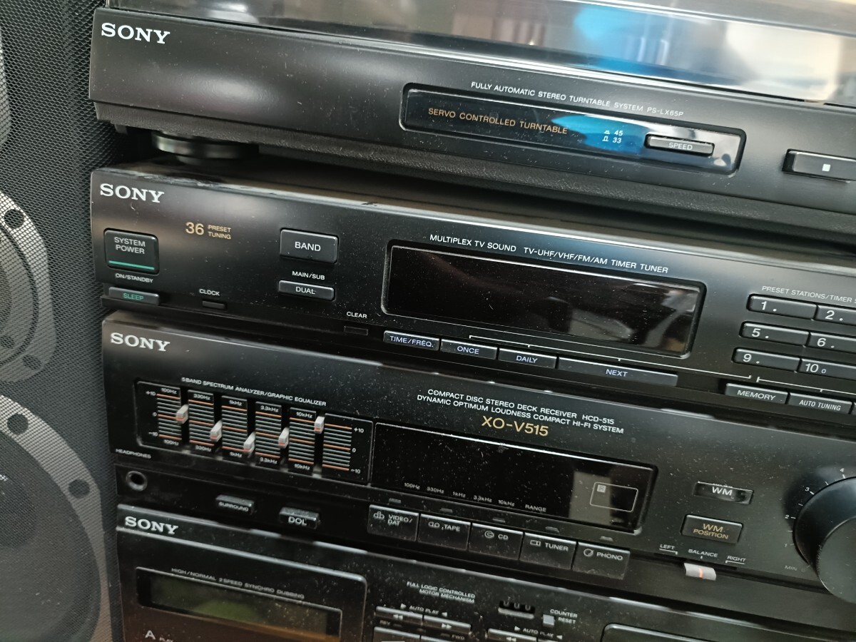 SONY システムコンポ ソニー★XO-V515★スピーカーSS V515セット通電のみ確認済 HCD-515_画像4