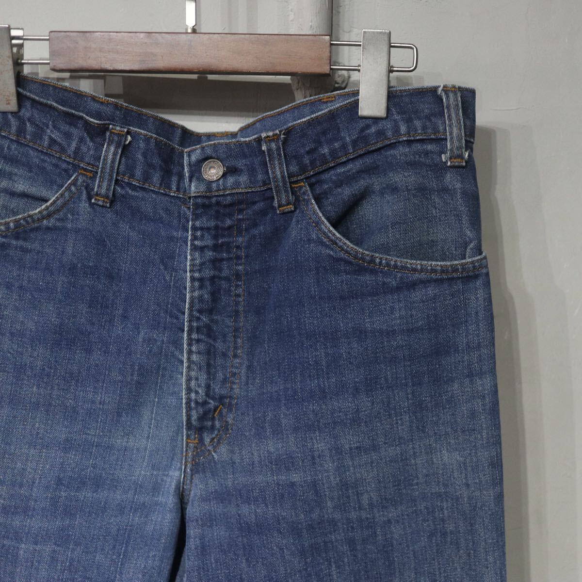 【即決】70s Levi's 646 リーバイス フレア ブーツカット デニムパンツ ジーンズ オレンジタブ USA アメリカ製 古着 ヴィンテージ W34_画像1