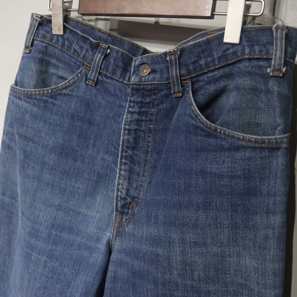 【即決】70s Levi's 646 リーバイス フレア ブーツカット デニムパンツ ジーンズ オレンジタブ USA アメリカ製 古着 ヴィンテージ W34_画像4
