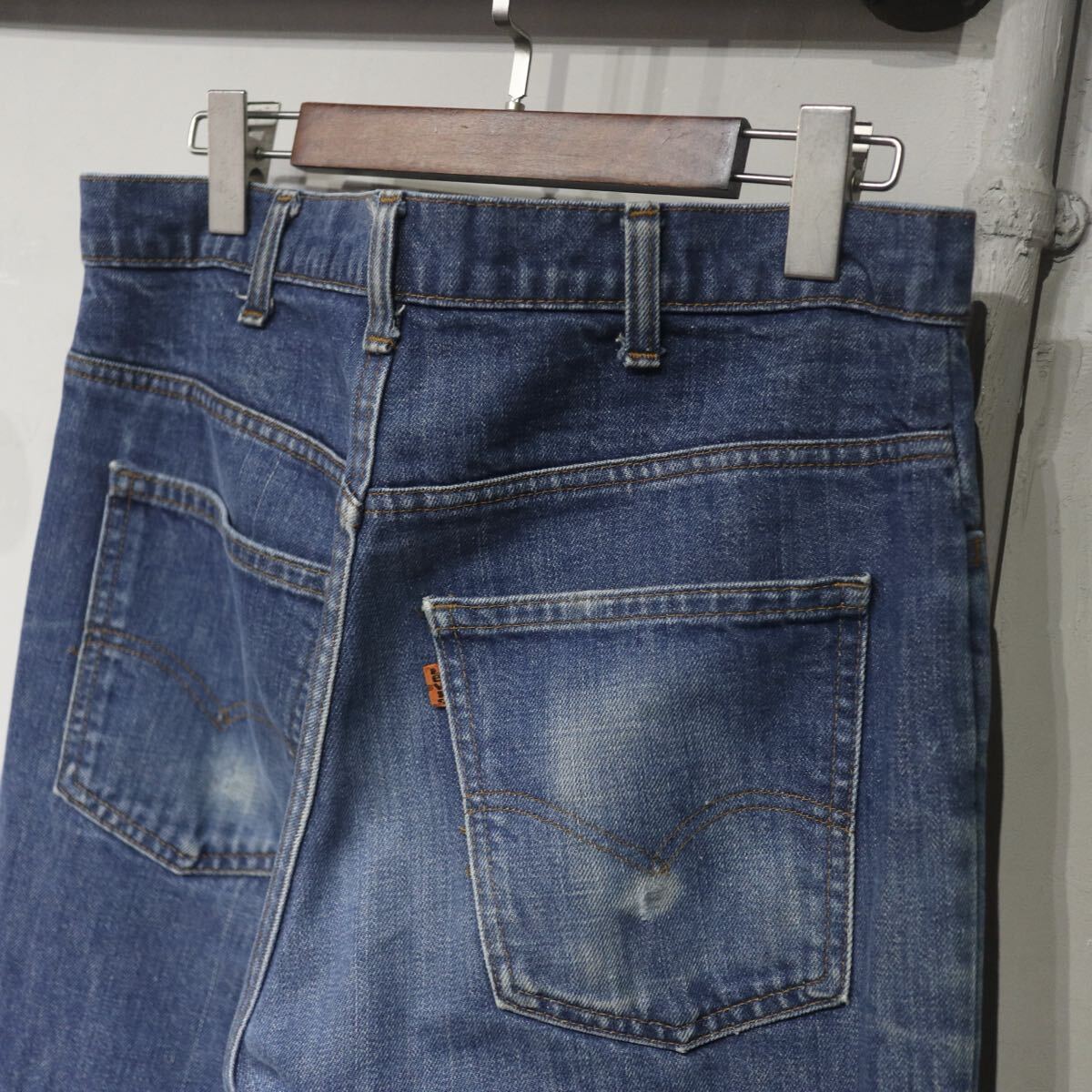 【即決】70s Levi's 646 リーバイス フレア ブーツカット デニムパンツ ジーンズ オレンジタブ USA アメリカ製 古着 ヴィンテージ W34_画像6