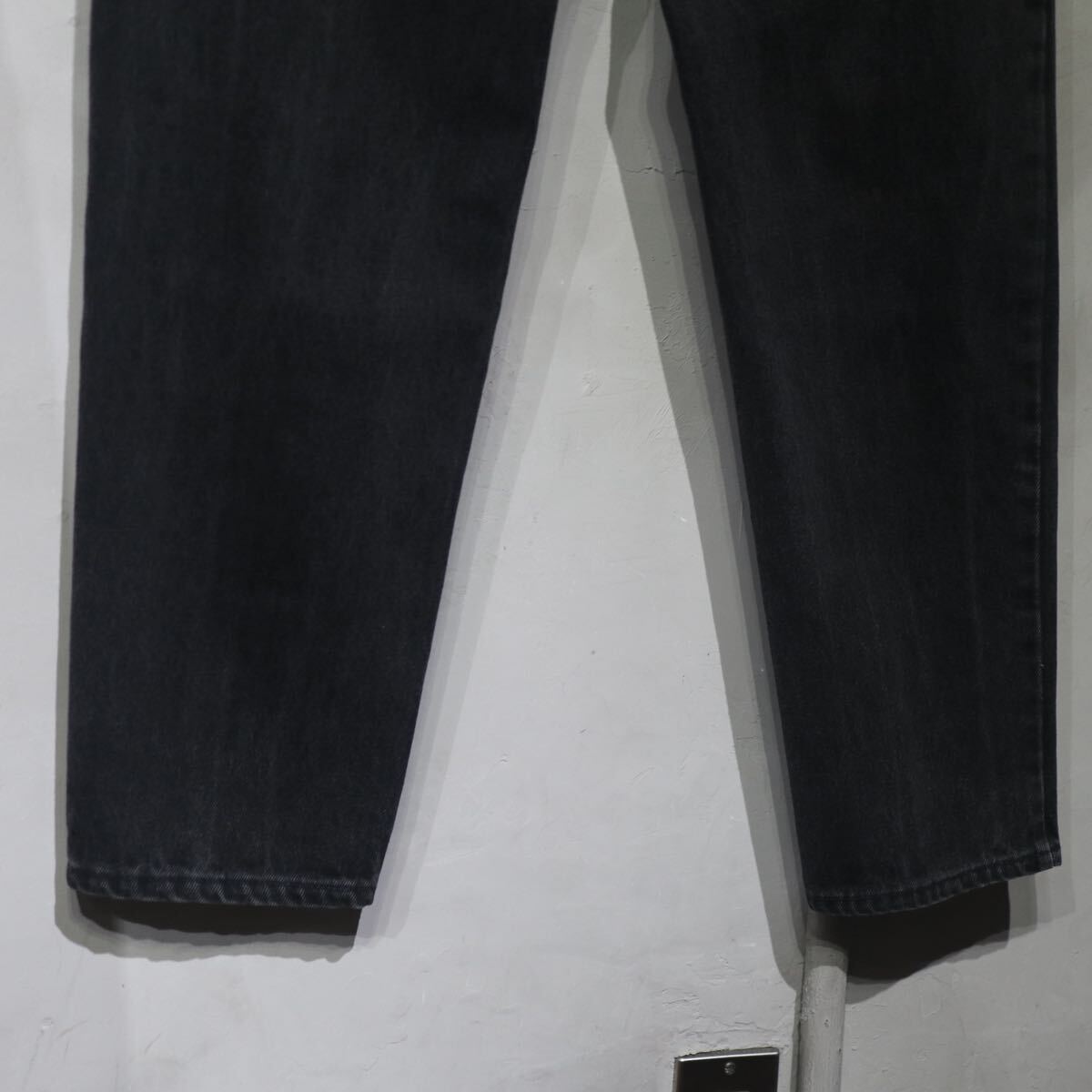 【即決】90s Levi's 550 リーバイス ブラック デニムパンツ 後染め 黒 USA アメリカ製 古着 W34_画像7