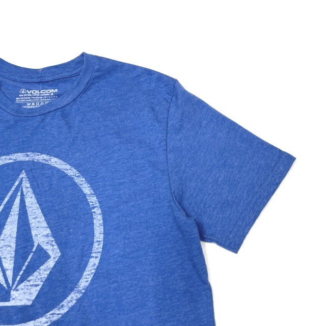  прямые продажи [ стандартный новый товар ]VOLCOM Volcom * короткий рукав футболка skate Surf Stone Logo для мужчин и женщин (M) синий 250617-B