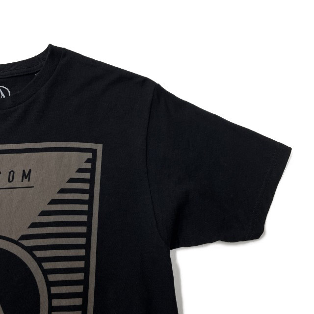  прямые продажи [ стандартный новый товар ]VOLCOM Volcom короткий рукав футболка skate Surf Stone Logo для мужчин и женщин (M) чёрный 250617-B