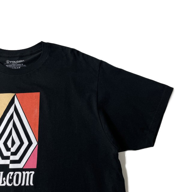  прямые продажи [ стандартный новый товар ]VOLCOM Volcom * короткий рукав футболка skate Surf Stone Logo для мужчин и женщин (XL) чёрный 250617-B