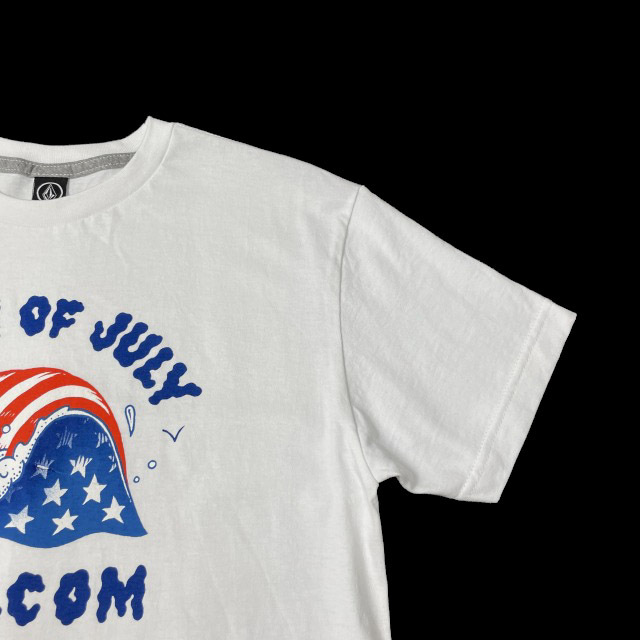  прямые продажи [ стандартный новый товар ]VOLCOM Volcom короткий рукав футболка skate Surf Stone Logo для мужчин и женщин (XL) белый 250617-B