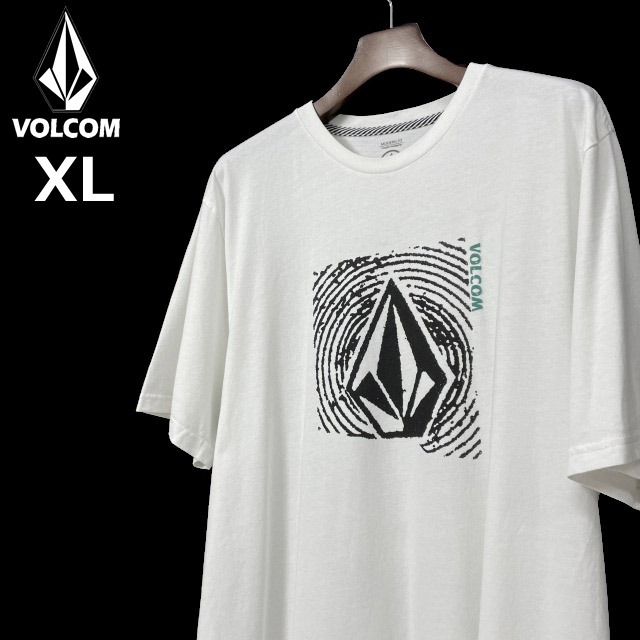 売切り【正規新品】VOLCOMボルコム◆半袖 Tシャツ スケート サーフ ストーンロゴ 男女兼用(XL)白 250617-B_画像2
