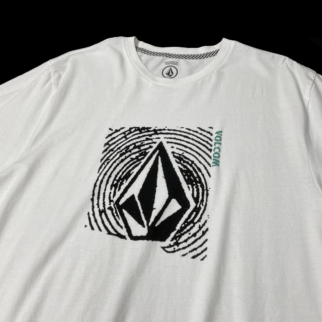 売切り【正規新品】VOLCOMボルコム◆半袖 Tシャツ スケート サーフ ストーンロゴ 男女兼用(XL)白 250617-B_画像3