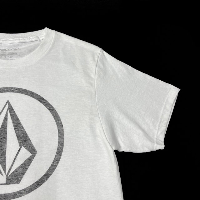 売切り【正規新品】VOLCOM ボルコム◆半袖 Tシャツ スケート サーフ ストーンロゴ 男女兼用(S)白 250617-B_画像4