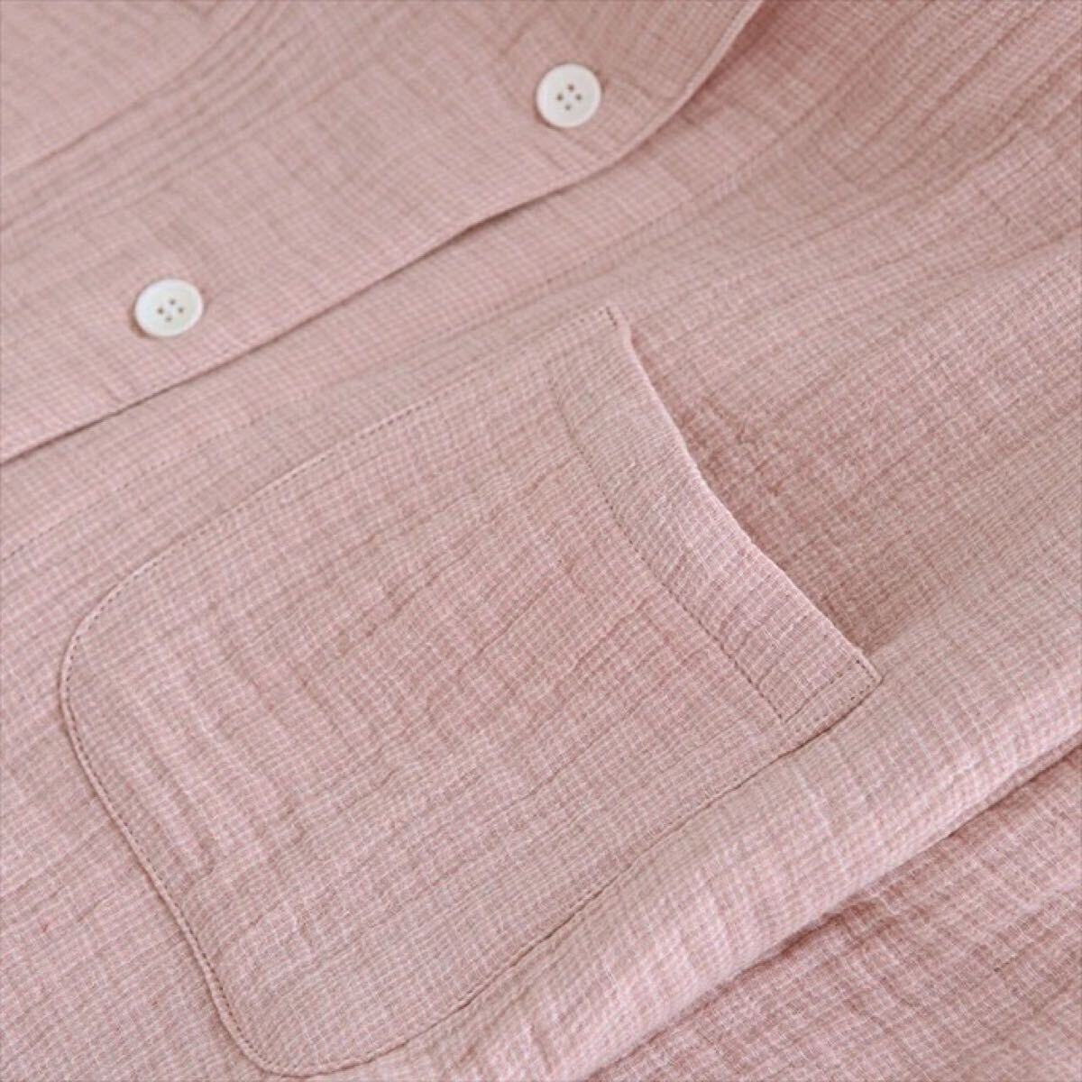 パジャマ レディース M綿100％ 4重ガーゼ 秋冬快眠パジャマ ピンク 四層ガーゼ_画像7