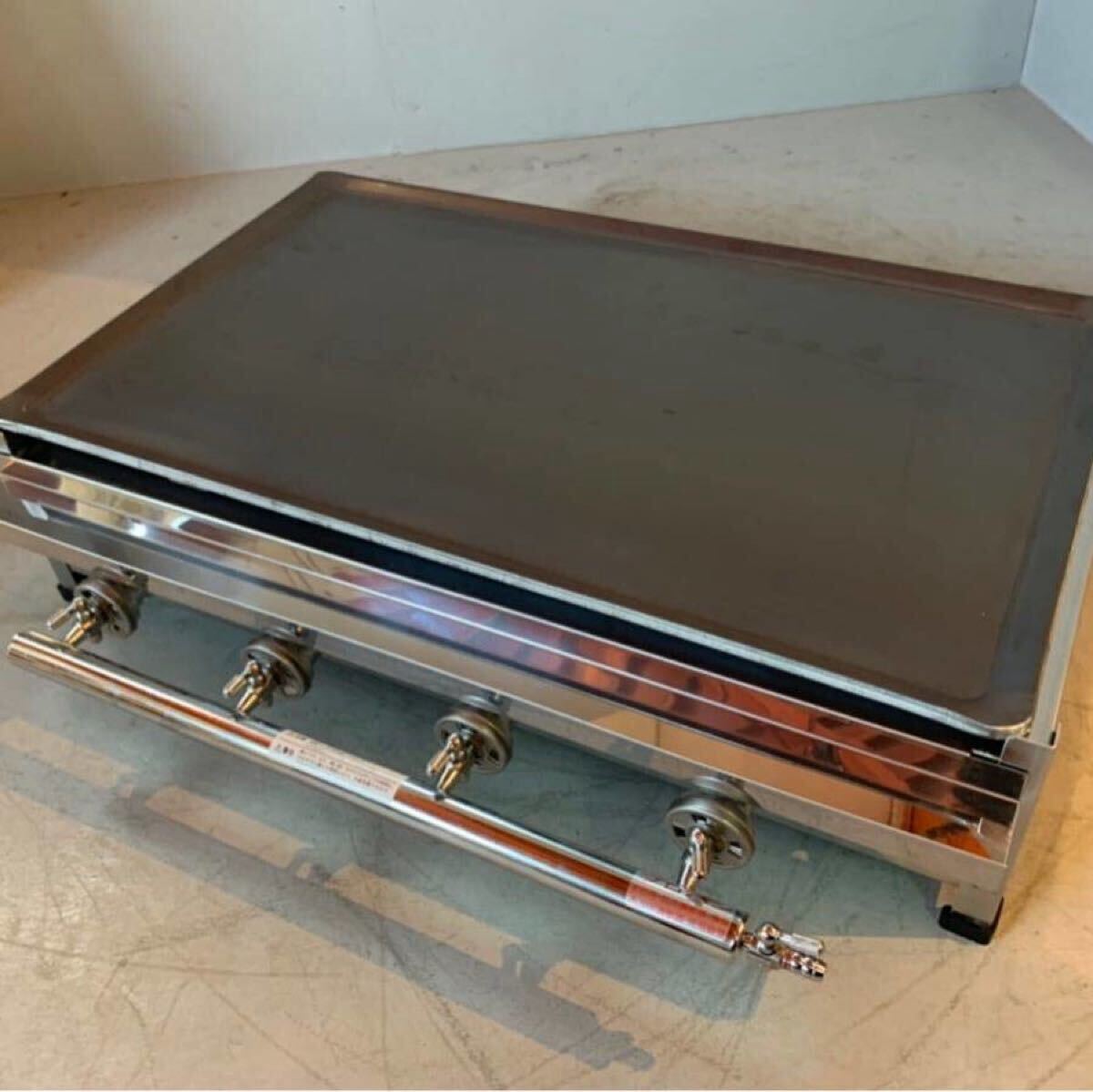 ★税込送料無料★ 新品 業務用　鉄板焼　 グリドル 屋台 LPガス用　 お好み焼きそば　 鉄板焼器　 イベント　TS-75 祭り 鉄板厚み9mm ③_画像2