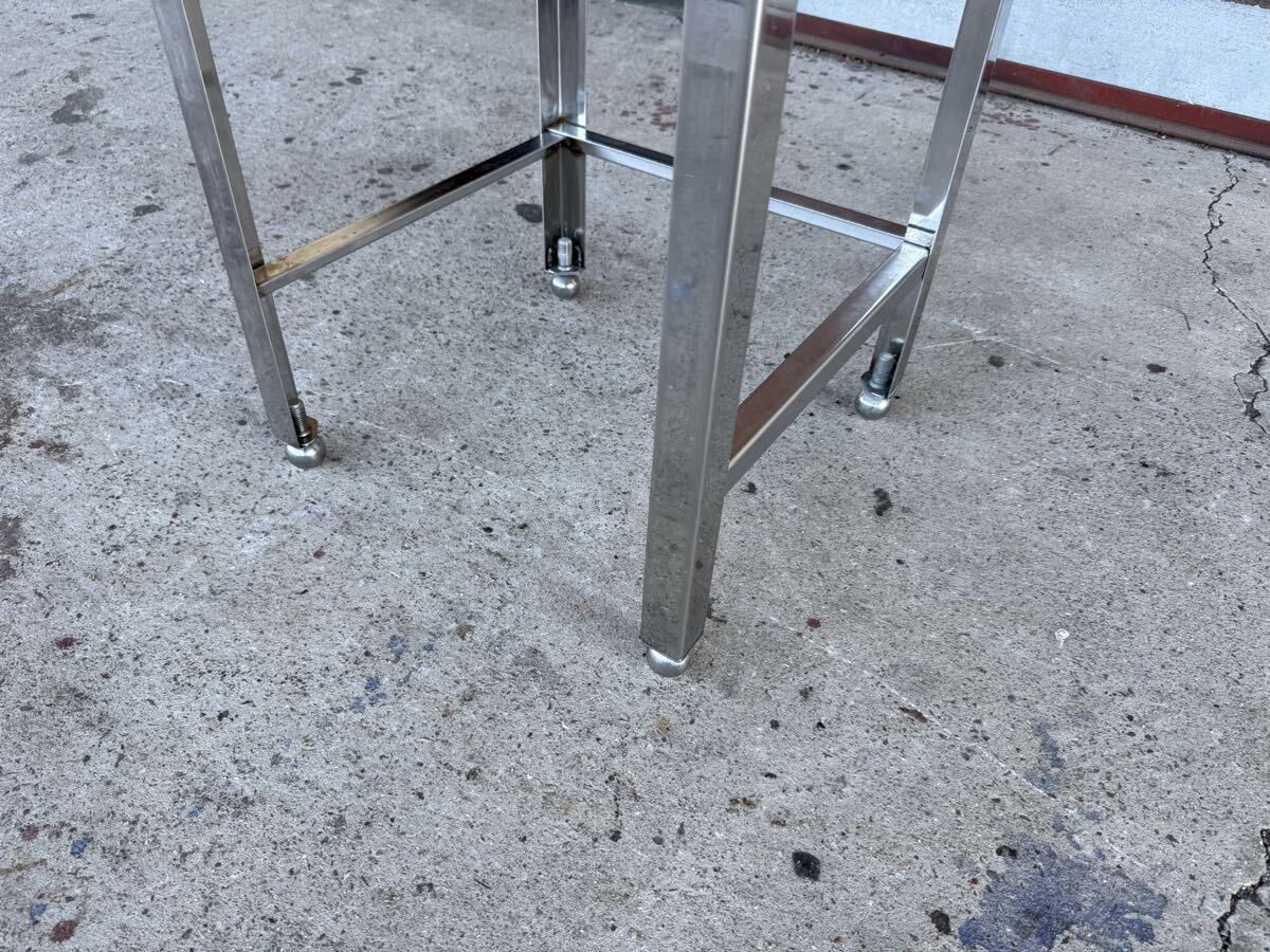 ★税込送料無料★ 業務用 ステンレス作業台 サーバー台 ビールサーバー台 調理台 3方枠 作業台 飲食店 520×540×795 厨房機器_画像5