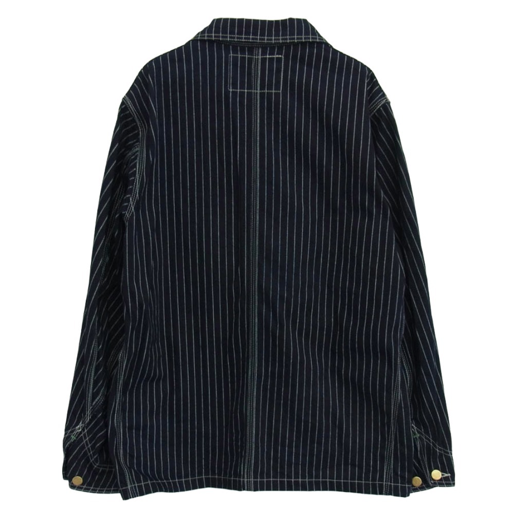 SUGAR CANE シュガーケーン SC14372 9oz WABASH STRIPE WORK COAT ウォバッシュ ストライプ カバーオール ジャケット 40【美品】【中古】_画像2
