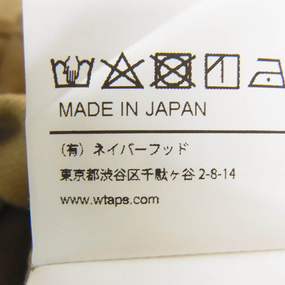 WTAPS 21AW 212GWDT-SHM01 FALCONER LS COTTON.SERGE フーデッド ハーフボタン プルオーバーシャツ 長袖【新古品】【未使用】【中古】_画像5