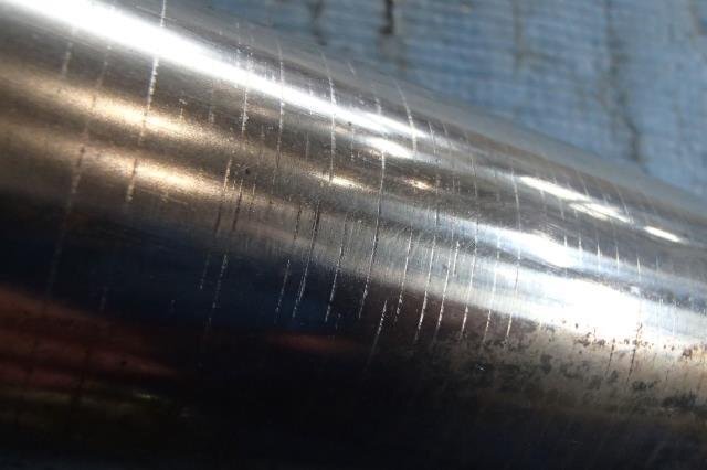 【青森発】リアマフラー 中古 社外 TITAN アルファード TA-MNH15 H14年2月 サビ ガリ傷有<個人宛て発送不可商品>_画像5