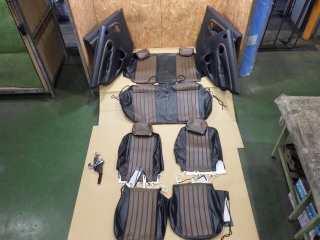 【山形 酒田発】中古 ミラジーノ DBA-L650S シートカバー&ドアトリムセット 内張り張替品 写真にある物のみ ◇説明欄要確認◇_画像1